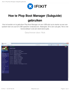 Hoe te Plop Boot Manager (Subguide) gebruiken