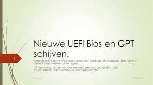 Nieuwe UEFI Bios en GPT schijven.