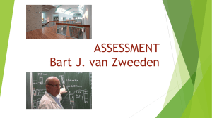 ASSESSMENT Bart J. van Zweeden