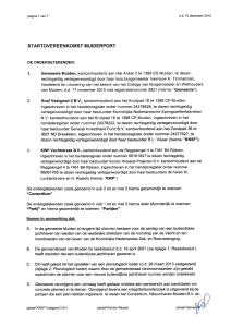 startovereenkomst m uiderport - Gemeente Gooise Meren: Bestuur