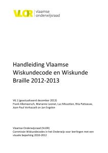Handleiding Vlaamse Wiskundecode en Wiskunde
