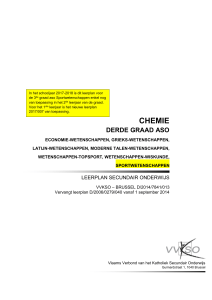 chemie derde graad aso - VVKSO - ICT