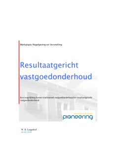 Modelcontracten voor prestatiegericht vastgoedonderhoud