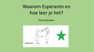 Waarom Esperanto en hoe leer je het?