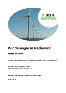 Blz. 1 - Effect windturbines op de Nederlandse CO 2