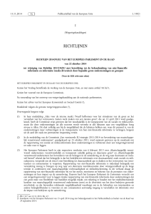 Richtlijn 2014/95/EU - Internetconsultatie