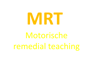 Motorische remedial teaching