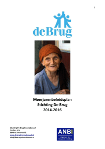 Meerjarenbeleidsplan Stichting De Brug 2014-2016