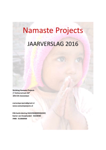 Inhoudsopgave - Namaste Projects