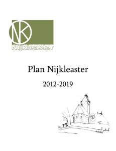 Plan Nijkleaster 2012-2019 Plan Nijkleaster Inhoudsopgave 2