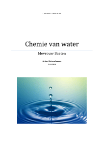 Chemie van water