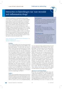 Interacties en bijwerkingen van `non-steroidal anti