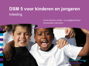 Referatencyclus De Bascule 2015: DSM 5 voor kinderen en jongeren