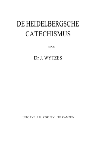 DE HEIDELBERGSCHE CATECHISMUS
