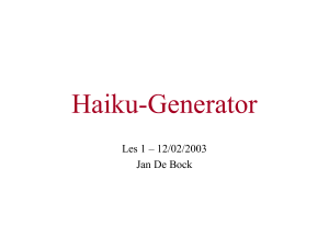 Haiku-Generator