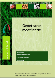 Genetische modificatie Genetische modificatie