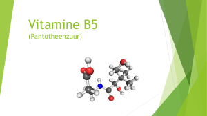 Vitamine B5 (Pantotheenzuur)