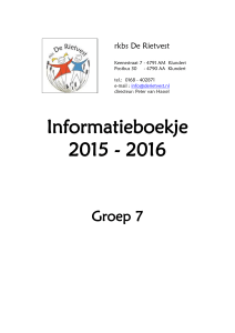 Informatieboekje 2015