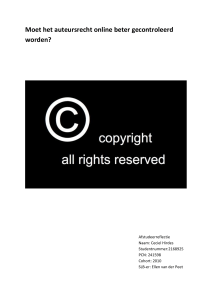 Hoe wordt het auteursrecht online anno 2015