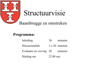 Structuurvisie - Vereniging Dorpsbelangen Baambrugge
