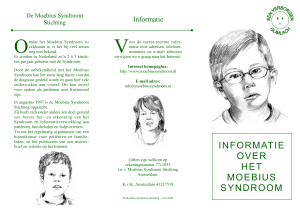 Folder - Moebius Syndroom Stichting