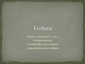 Evolutie - Biologie