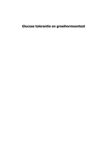 Glucose tolerantie en groeihormoontest