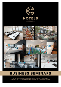 business seminars - Hotel Andromeda Oostende