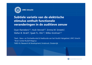 Subtiele variatie van de elektrische stimulus onthult functionele