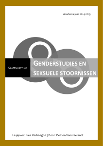 Genderstudies en seksuele stoornissen