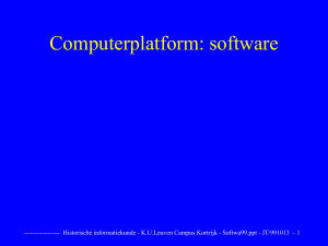 Computerplatform: software