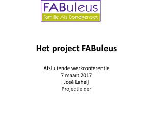 Het project FABuleus - Landelijk Platform GGz