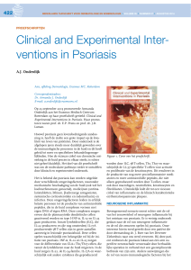 Clinical and Experimental Inter- ventions in Psoriasis