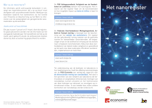 Het nanoregister - health.belgium.be