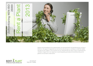 Referentiematrix ISO26000 Rent a plant 2013