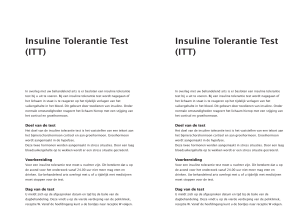 Insuline Tolerantie Test