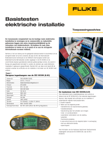 Basistesten elektrische installatie