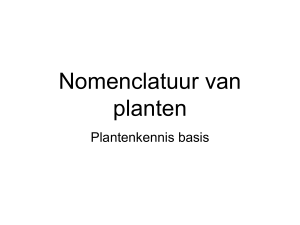 Nomenclatuur van planten