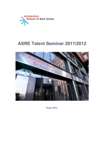 Boekje ASRE Talent Seminar
