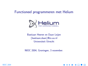Functioneel programmeren met Helium