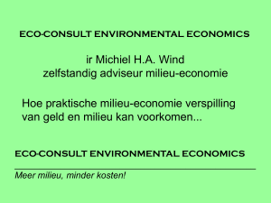 Presentatie Eco-consult Environmental Economics