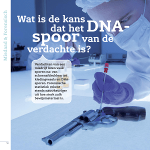 Wat is de kans dat het DNA- spoorvan de verdachte is?