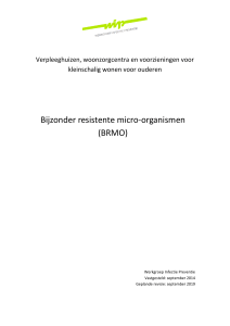Bijzonder resistente micro-organismen (BRMO)