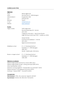 curriculum vitae - Mattijs Eggermont