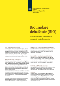 Biotinidase deficiëntie