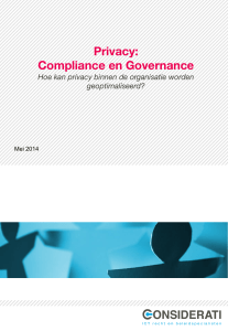 Privacy: Compliance en Governance