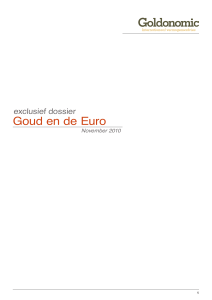 Goud en de Euro
