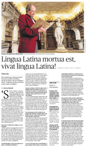 Lingua Latina mortua est, vivat lingua Latina!