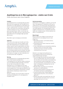 Azathioprine en 6-Mercaptopurine