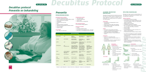 Decubitus protocol Preventie en behandeling Preventie